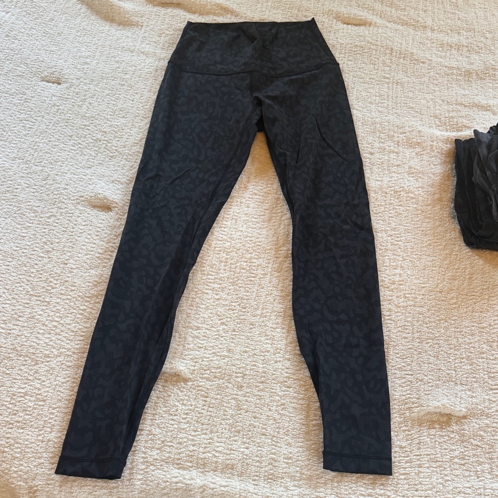 lululemon athletica Black Patterned Leggings